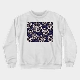 Navy Flourish Crewneck Sweatshirt